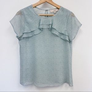 LOFT SHORT SLEEVE BLOUSE